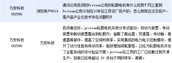 萬安科技:protean輪轂鐵路電機(jī)西瑪電機(jī)已有20余臺樣機(jī)